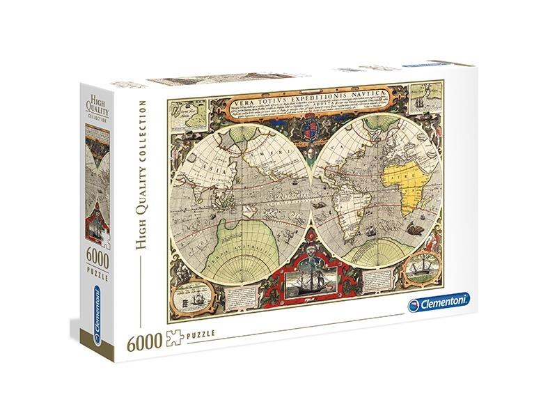 Antike Karte | Puzzle 6000 Teile | Clementoni